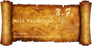 Nell Felícia névjegykártya